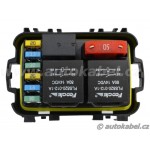 Modul MTA pro 6x minipojistka / 1x minirelé, 2x Maxirelé,1x Maxipojistka.